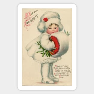 Vintage Christmas Wishes Sticker